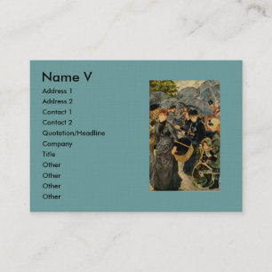 Pierre-Auguste Renoir's The Umbrellas (1883) Business Card