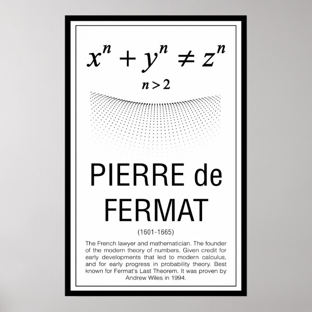 Pierre de Fermat Poster (Front)