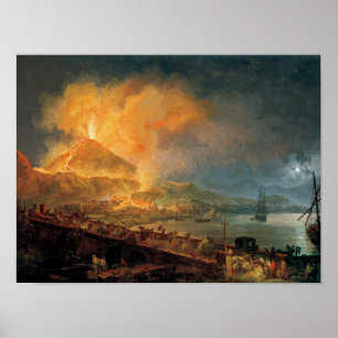 Pierre-Jacques Volaire: The Eruption of Vesuvius Poster