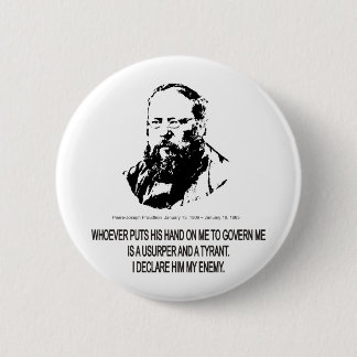 Pierre-Joseph Proudhon 6 Cm Round Badge