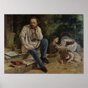 Pierre Joseph Proudhon  and his children Poster