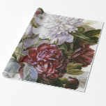 Pierre Joseph Redoute - A Bouquet  Peonies Wrapping Paper<br><div class="desc">Pierre Joseph Redoute - A Bouquet Of Red,  Pink And White Peonies</div>