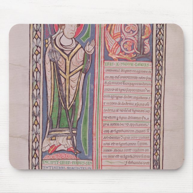 Pierre Lombard Bishop of Paris Mouse Pad (Front)