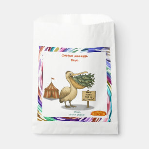 Pierre pelican's brilliant beak favour bag