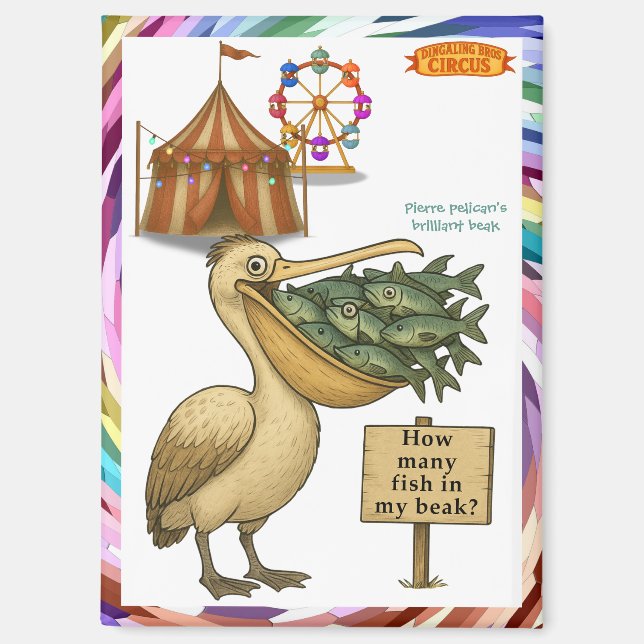 Pierre pelican's brilliant beak magnet (Front)