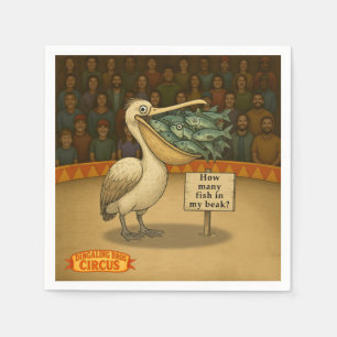 Pierre pelican's brilliant beak napkin