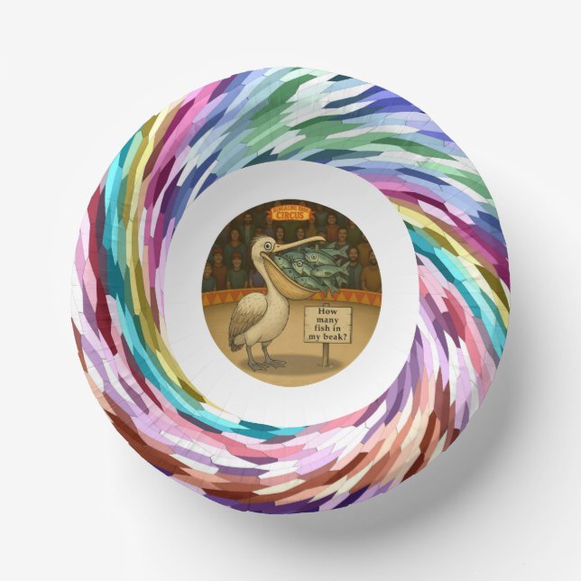 Pierre pelican's brilliant beak paper plate (Front)