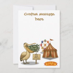 Pierre pelican's brilliant beak thank you card