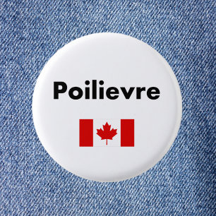 Pierre Poilievre Canada Canadian Flag Light-Color 3 Cm Round Badge
