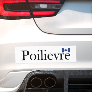 Pierre Poilievre Official Canadian Flag  Bumper Sticker