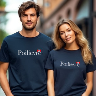 Pierre Poilievre Official Canadian Flag Dark Color T-Shirt