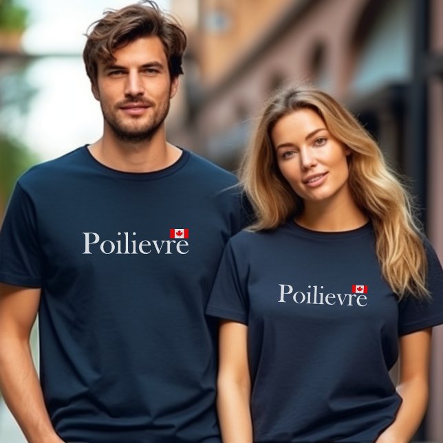 Pierre Poilievre Official Canadian Flag Dark Color T-Shirt (Creator Uploaded)