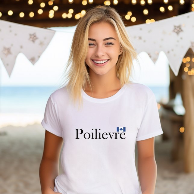 Pierre Poilievre Official Canadian Flag  T-Shirt (Creator Uploaded)