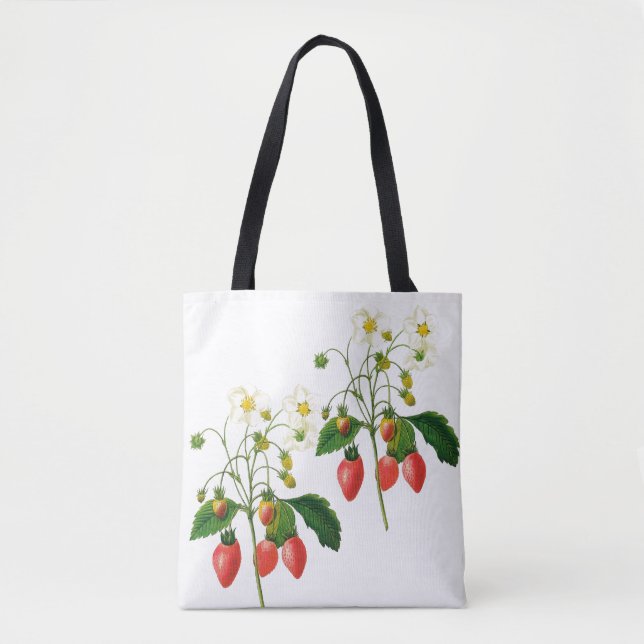 Pierre Redoute Flowers Tote Bag (Front)