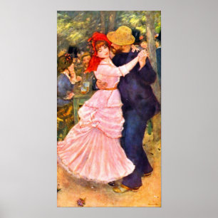 Pierre Renoir - dance in Bougival Poster