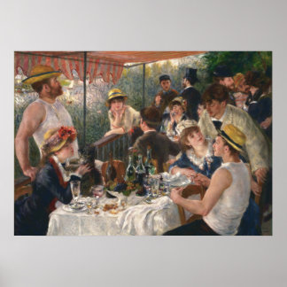 PIERRE RENOIR - Luncheon of the Boating Party 1881 Poster