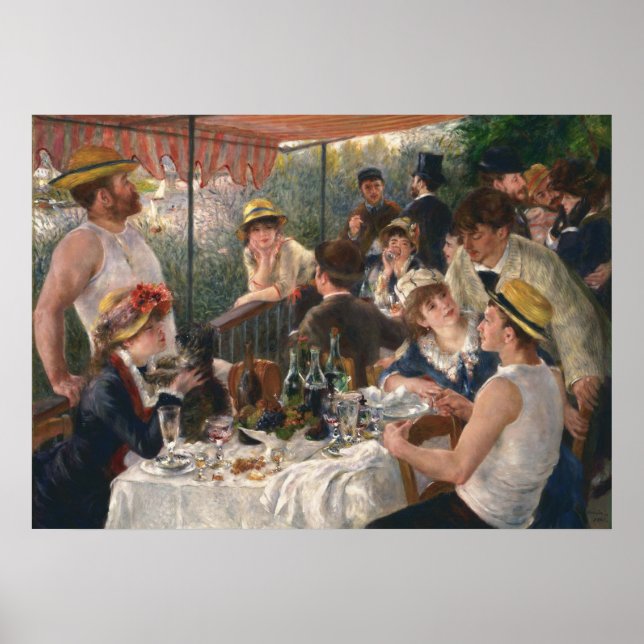 PIERRE RENOIR - Luncheon of the Boating Party 1881 Poster (Front)