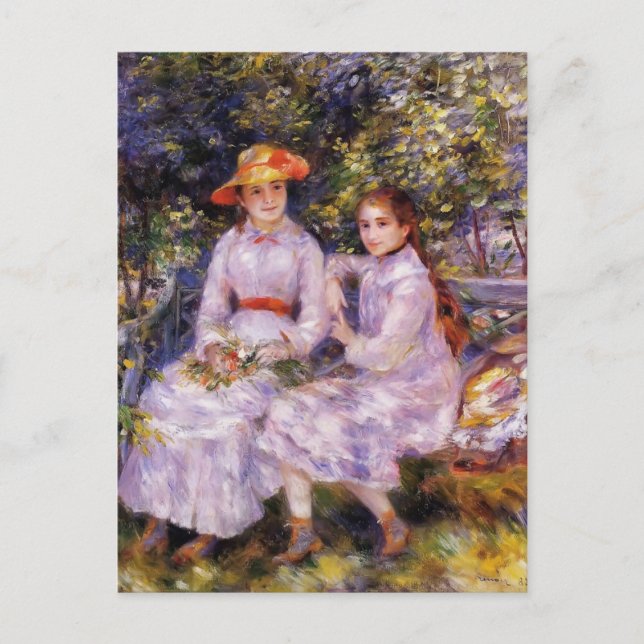Pierre Renoir- The Daughters of Paul Durand Ruel Postcard (Front)
