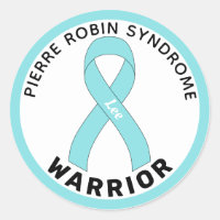 Pierre Robin Syndrome Warrior Ribbon White