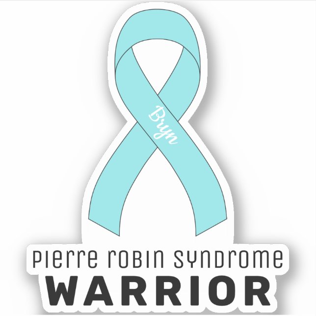 Pierre Robin Syndrome Warrior Vinyl Sticker (Front)