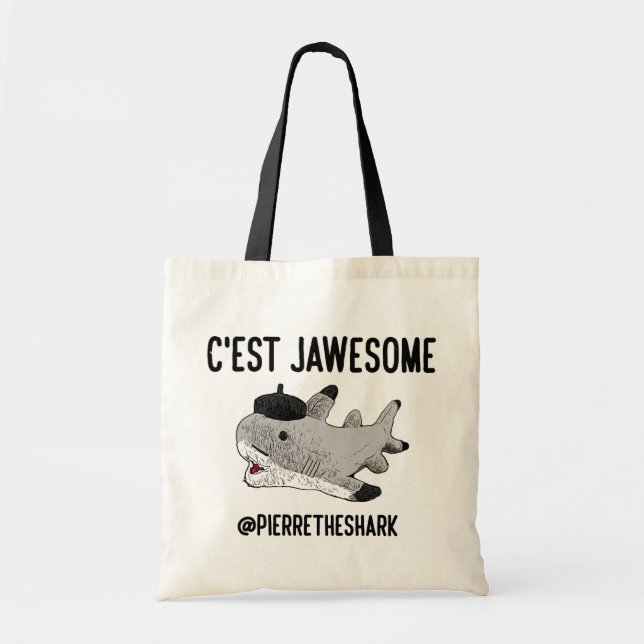 Pierre The Shark Tote Bag (Front)