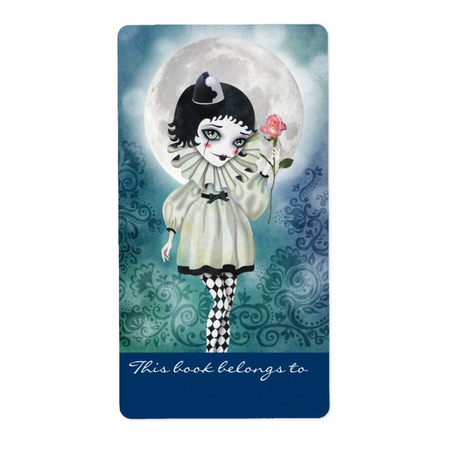 Pierrette Under the Icy Moon Bookplates Labels (Front)