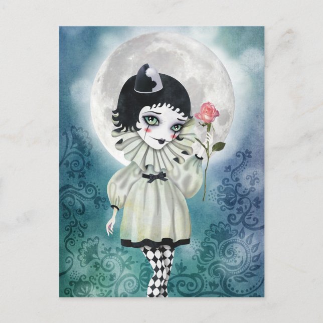 Pierrette Under the Icy Moon Postcards (Front)