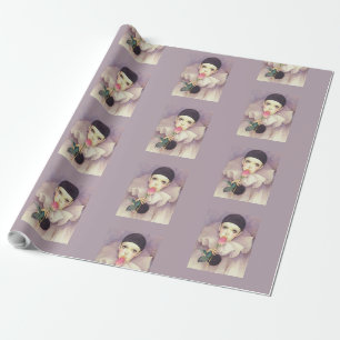 Pierrot 1980s wrapping paper