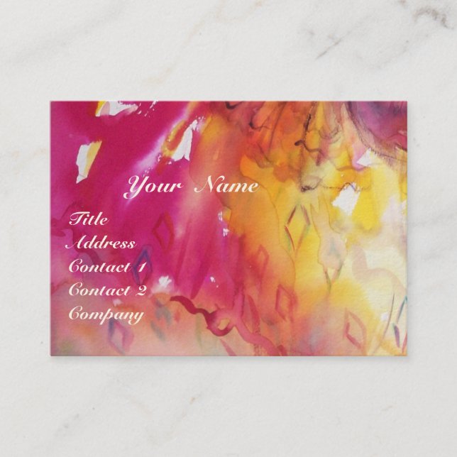 PIERROT AND ARLECCHINA /Music,Decor,Theatre Artist Business Card (Front)