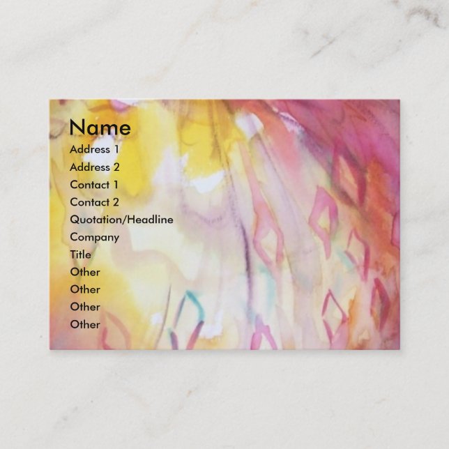 PIERROT AND ARLECCHINA /Music,Decor,Theatre Artist Business Card (Front)