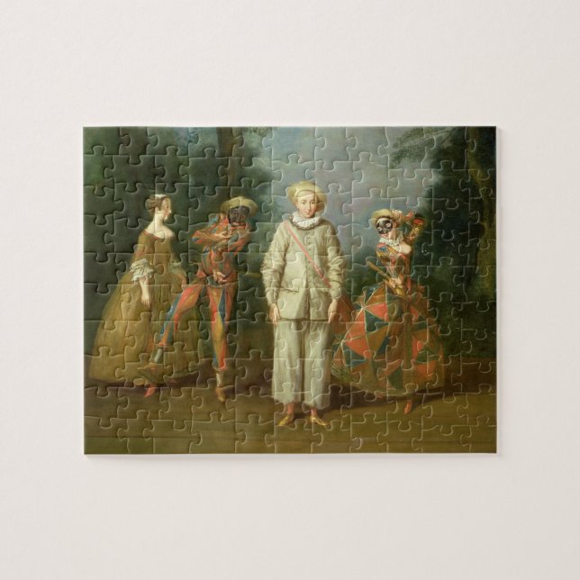 Pierrot and Harlequin Jigsaw Puzzle (Horizontal)