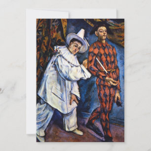 Pierrot and Harlequin, Mardi Gras by Paul Cezanne