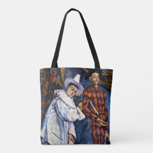 Pierrot and Harlequin, Mardi Gras by Paul Cezanne Tote Bag