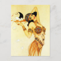 “Pierrot and Salome” by Raphael Kirchner