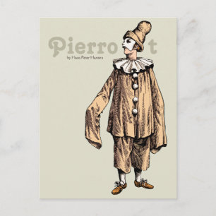 Pierrot by Hans Peter Hansen CC0733 Postcard