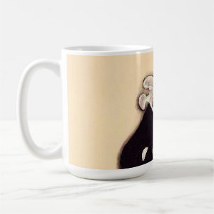 Pierrot in Black Playing Lute by Sophia Chiostri Coffee Mug