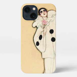 Pierrot With Pink Rose by Sophia Chiostri iPhone 13 Case