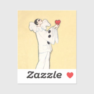 Pierrot With Red Heart by Sophia Chiostri