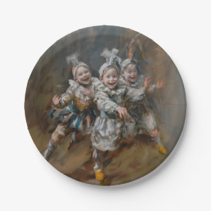 Pierrots - Round Paper Plates