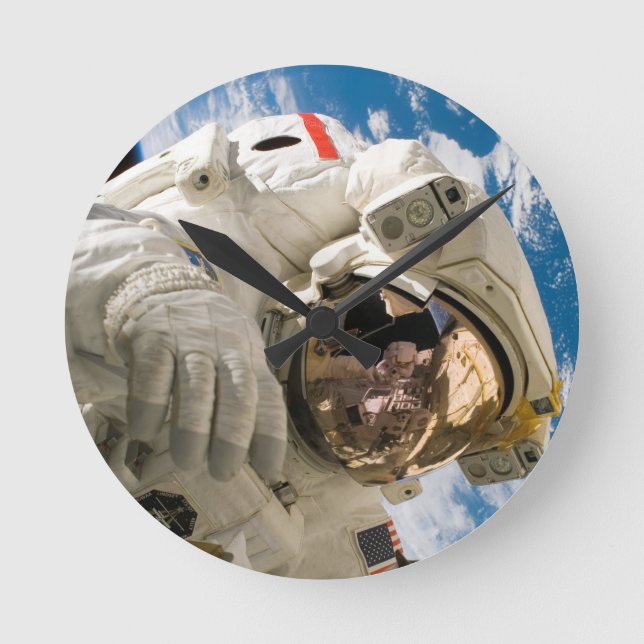 Piers Seller Spacewalk Round Clock (Front)