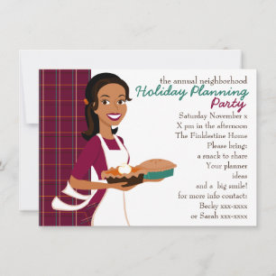 Pies and Plaid Invitation