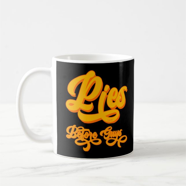PIES BEFORE GUYS funny thanksgiving Coffee Mug (Left)