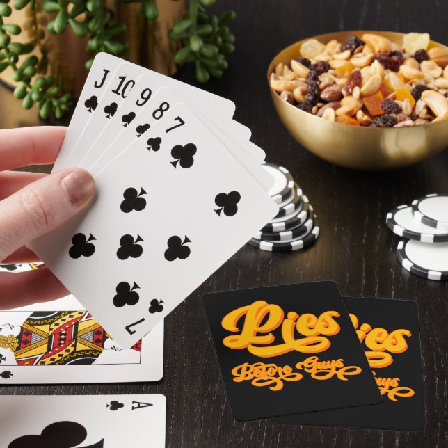 PIES BEFORE GUYS funny thanksgiving Playing Cards (In Situ)