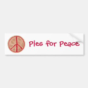 Pies for Peace cherry peace pie bumper stickers