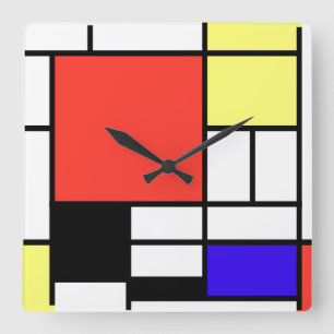Piet Mondriaan , 1926 Composition Square Wall Clock