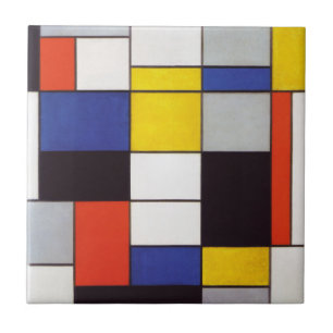 PIET MONDRIAAN - Composition A 1923 Tile