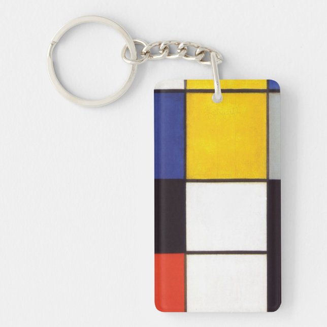 Piet Mondrian-1306 Key Ring (Front)