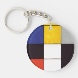 Piet Mondrian-1306 Key Ring