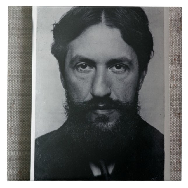 Piet Mondrian (1872-1944), c.1910 (b/w photo) Ceramic Tile (Front)