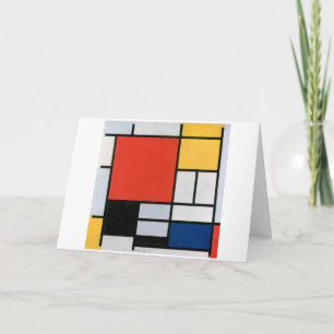 Piet Mondrian Abstract Invitation